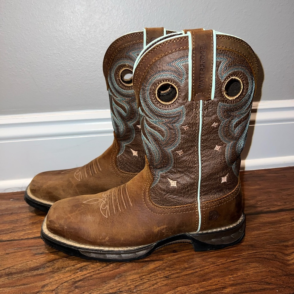Durango Maverick Women's Waterproof Steel Toe Work Boot- Size 7.5